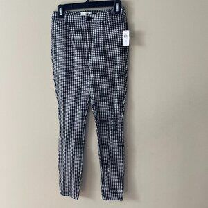 Anthropologie - Black and White Checkered Pants